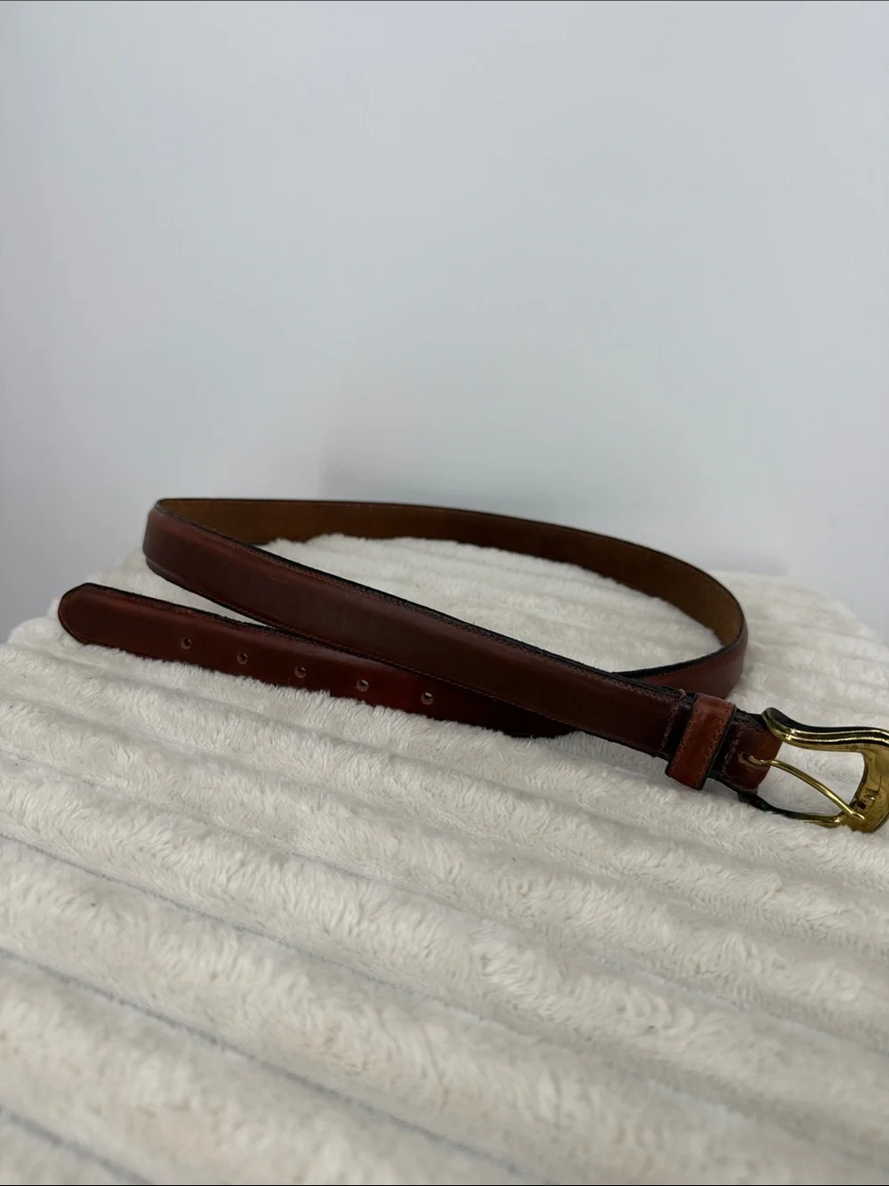 Vintage Chaucer Leather Brown Belt size 40